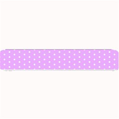 White Polka Dot Pastel Purple Background, Pink Color Vintage Dotted Pattern Small Bar Mats by Casemiro