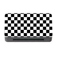 Black And White Chessboard Pattern, Classic, Tiled, Chess Like Theme Memory Card Reader With Cf by Casemiro