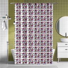 60s Ombre Hair Girl White Shower Curtain 48  X 72  (small)  by snowwhitegirl