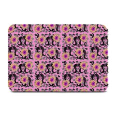 60s Girl Floral Pink Plate Mats by snowwhitegirl