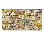 Seamless Pattern With Flower Bird Pencil Case Back