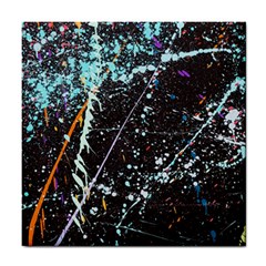 Abstract Colorful Texture Tile Coaster by Amaryn4rt