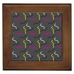 Gray Pattern Framed Tile by Saptagram