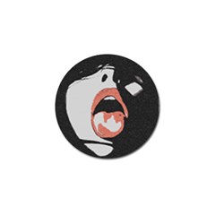 Wide Open And Ready - Kinky Girl Face In The Dark Golf Ball Marker (10 Pack) by Casemiro