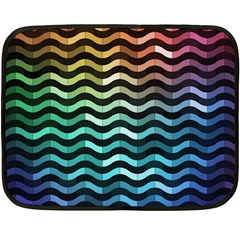 Digital Waves Fleece Blanket (mini) by Sparkle