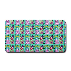 Blue Haired Girl Pattern Green Medium Bar Mats by snowwhitegirl