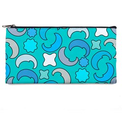 Cloudy Blue Moon Pencil Case by tmsartbazaar