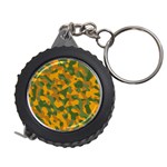 Green and Orange Camouflage Pattern Measuring Tape Front