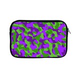 Purple and Green Camouflage Apple MacBook Pro 13  Zipper Case Front