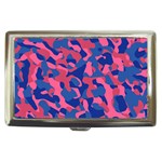 Blue and Pink Camouflage Pattern Cigarette Money Case Front