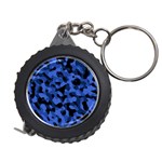 Black and Blue Camouflage Pattern Measuring Tape Front