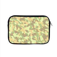 Light Green Brown Yellow Camouflage Pattern Apple Macbook Pro 15  Zipper Case by SpinnyChairDesigns