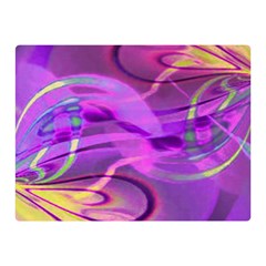 Infinity Painting Purple Double Sided Flano Blanket (mini)  by DinkovaArt