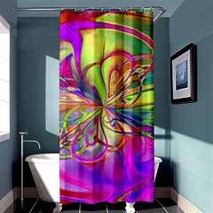 Rainbow Painting Pattern 4 Shower Curtain 36  X 72  (stall)  by DinkovaArt