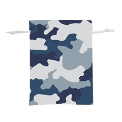 Camo Blue Lightweight Drawstring Pouch (m) by MooMoosMumma