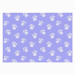 Animal Cat Dog Paw Prints Pattern Large Glasses Cloth by SpinnyChairDesigns