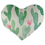 Photography-backdrops-for-baby-pictures-cactus-photo-studio-background-for-birthday-shower-xt-5654 Large 19  Premium Flano Heart Shape Cushions Back