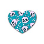 Skull Rubber Coaster (Heart)  Front