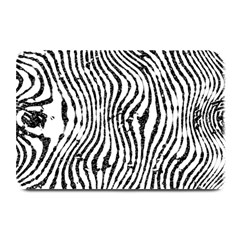 Zebra Print Stripes Plate Mats by SpinnyChairDesigns