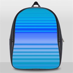 Blue Purple Color Stripes Ombre School Bag (large) by SpinnyChairDesigns