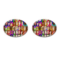 432sisters Cufflinks (oval) by Kritter