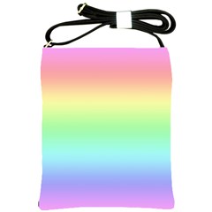 Pastel Rainbow Ombre Shoulder Sling Bag by SpinnyChairDesigns