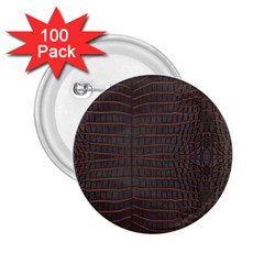 Chestnut Nile Crocodile Skin 2 25  Buttons (100 Pack)  by LoolyElzayat