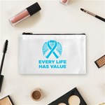 Child Abuse Prevention Support  Cosmetic Bag (Small) Front