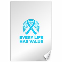 Child Abuse Prevention Support  Canvas 12  X 18  by artjunkie