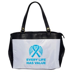 Child Abuse Prevention Support  Oversize Office Handbag by artjunkie