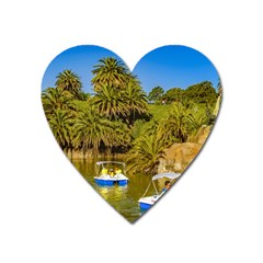 Parque Rodo Park, Montevideo, Uruguay Heart Magnet by dflcprintsclothing