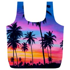 Sunset Palms Full Print Recycle Bag (xxl) by goljakoff