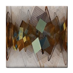 Digital Geometry Tile Coaster by Sparkle