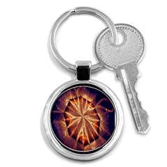 Sun Fractal Key Chain (round) by Sparkle