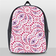 Modern Ornate Pattern Design School Bag (xl) by dflcprintsclothing