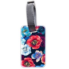 Flowers Pattern Luggage Tag (two Sides) by Sparkle