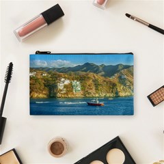 Taganga Bay Landscape, Colombia Cosmetic Bag (small) by dflcprintsclothing