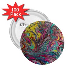 Abstract Marbling 2 25  Buttons (100 Pack)  by kaleidomarblingart