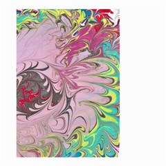 Petals With Marbling Small Garden Flag (two Sides) by kaleidomarblingart