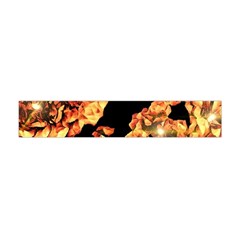 Copper Floral Flano Scarf (mini) by Janetaudreywilson