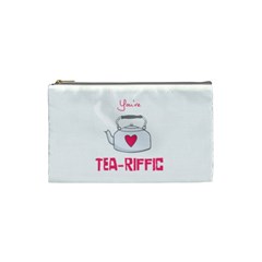 Your Tea-riffic Cosmetic Bag (small) by CuteKingdom