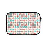 Aqua Coral Circles Apple MacBook Pro 13  Zipper Case Front