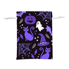 Halloween Party Seamless Repeat Pattern  Lightweight Drawstring Pouch (s) by KentuckyClothing