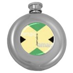 Jamaica, Jamaica  Round Hip Flask (5 oz) Front