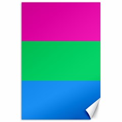 Polysexual Pride Flag Lgbtq Canvas 24  X 36  by lgbtnation