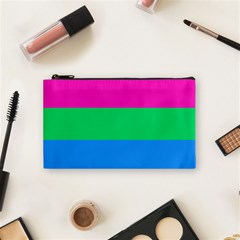 Polysexual Pride Flag Lgbtq Cosmetic Bag (small) by lgbtnation