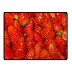 Colorful Strawberries At Market Display 1 Fleece Blanket (small) by dflcprintsclothing