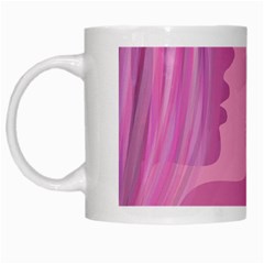 Online Woman Beauty Purple White Mugs by Mariart