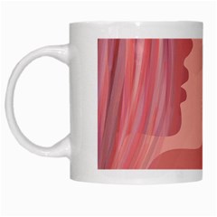 Online Woman Beauty Pink White Mugs by Mariart