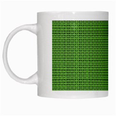 Green Knitting White Mugs by goljakoff